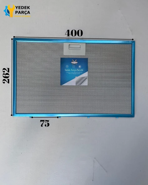 400x262 mm Aspiratör & Davlumbaz Tel Yağ Filtresi 40x26,2 cm