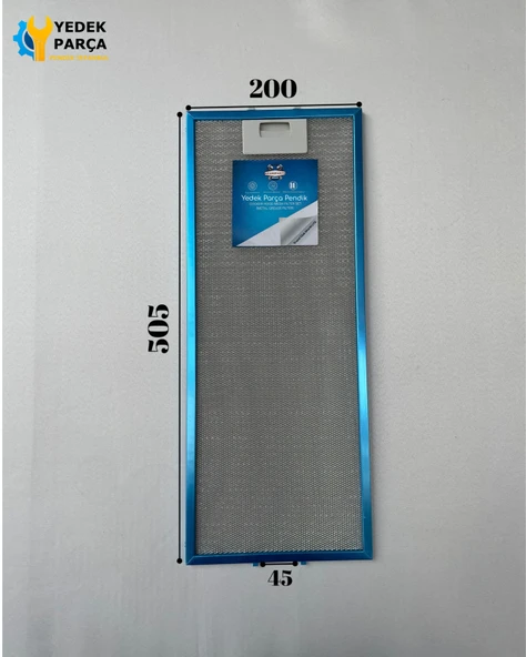 200x505 mm Aspiratör & Davlumbaz Tel Yağ Filtresi 20x50,5 cm