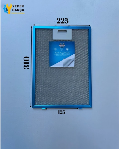 225x310 mm Aspiratör & Davlumbaz Tel Yağ Filtresi 22,5x31 cm