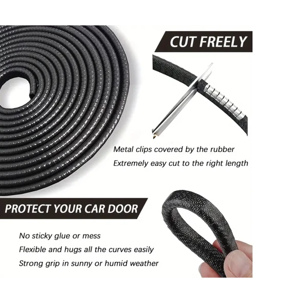 5 Metrelik Araba Kapı Kenar Koruma Şeridi Rulosu - 2