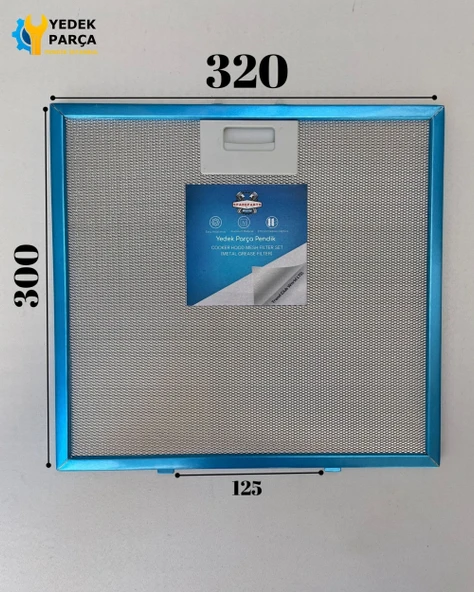 320x300 mm | Aspiratör & Davlumbaz Tel Yağ Filtresi | Model: 9197062313 - 184756 - 1006966 | 32x30 cm
