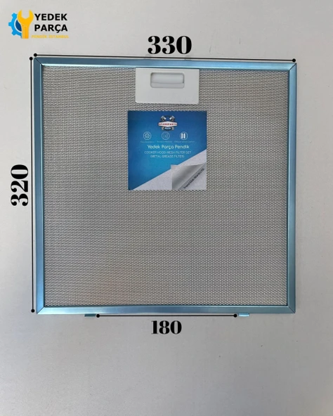 330x320 mm | Aspiratör & Davlumbaz Tel Yağ Filtresi | Model: 00362381 | 33x32 cm
