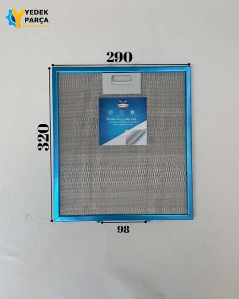 290x320 mm | Aspiratör & Davlumbaz Tel Yağ Filtresi | Model: 40472718 | 29x32 cm