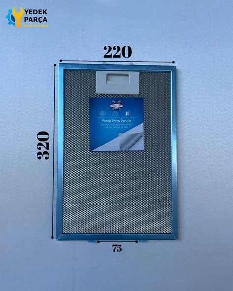 220x320 mm | Aspiratör & Davlumbaz Tel Yağ Filtresi | Model: 00362380 | 22x32 cm