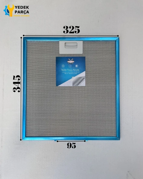 325x345 mm | Aspiratör & Davlumbaz Tel Yağ Filtresi | Model: 81460138 - 81484011 | 32,5x34,5 cm