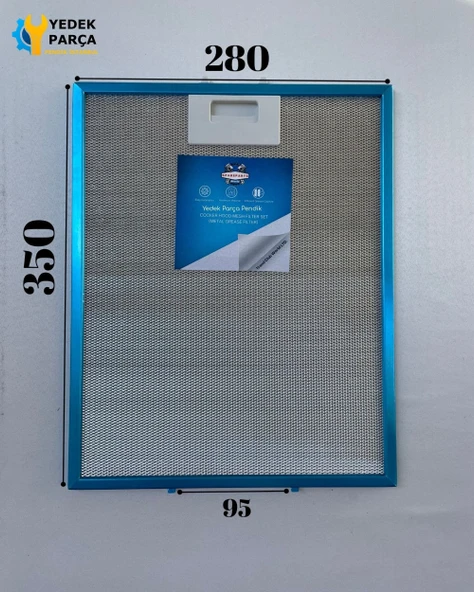 Teka: DB1 | 280x350 mm | Aspiratör & Davlumbaz Tel Yağ Filtresi | Model: 81460024 | 28x35 cm