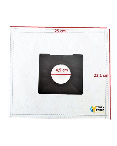 Profilo VS7PT2222 Süpürge Toz Torbası 5 adet - Resim 3