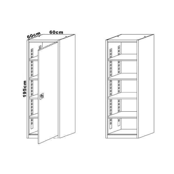 Çelik Dosya Dolabı Metal Dolap Ofis Dolapları Arşiv , Garaj , Bahçe , Kiler , Balkon - 6