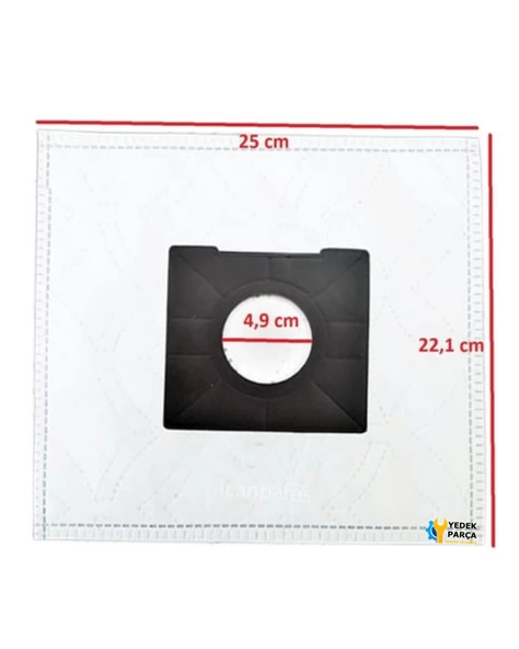 Nilfisk Uyumlu Coupe Xtra Süpürge Toz Torbası 5 Adet - Resim 2