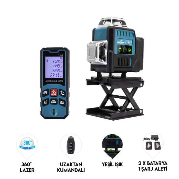 DAWREEK LAZER TERAZİ + LAZER METRE & TRİPOT MK16