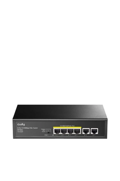 cudy Fs1006p 6 Port 10/100 60w 4port Poe Yönetilemez Switch ürün görseli