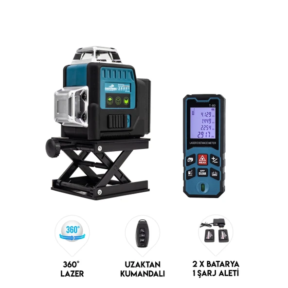 DAWREEK LAZER TERAZİ + LAZER METRE & TRİPOT MK12 - 1