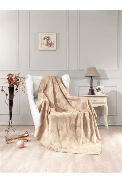 Vicuna Home Chess Pamuklu Tv Battaniyesi