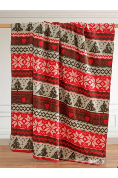 Vicuna Home Glow Pamuklu Yılbaşı battaniyesi - 3