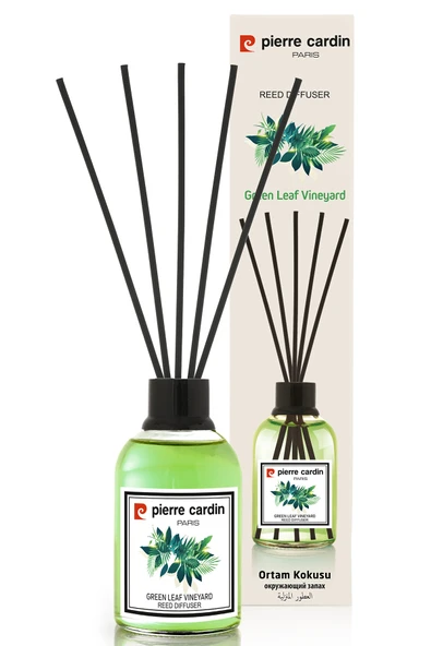 Pierre Cardin Reed Diffuser 110 ml -  Green Leaf Vineyard – Yeşil Yaprak Bağları Oda Kokusu - 2