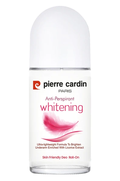 Pierre Cardin Roll-on Kadın Deodorant Ter Kokusu Önleyici Leke Bırakmayan 48 Saat Anti-perspirant Koruma – Whitening Beyazlatıcı 50 ml