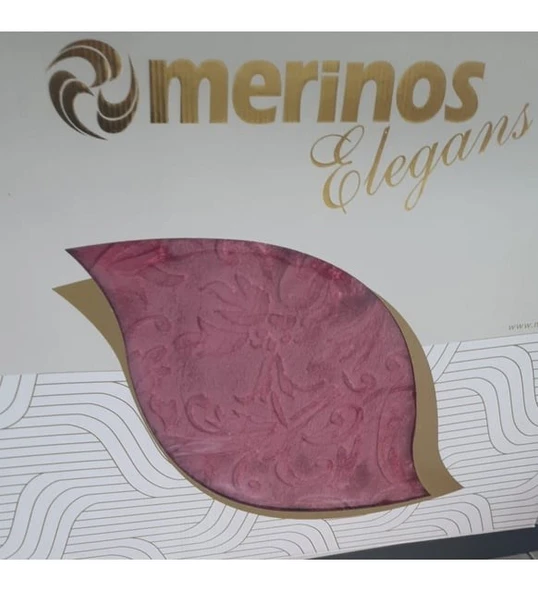 MERİNOS Elegans Çift Kişilik Battaniye Gülkurusu - 2