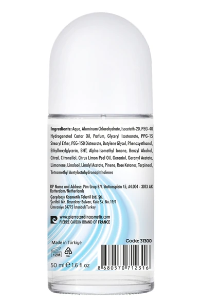 Pierre Cardin Roll-on Kadın Deodorant Ter Kokusu Önleyici Leke Bırakmayan 48 Saat Anti-perspirant Koruma – Fresh Natural Doğal Tazelik 50 ml - 4