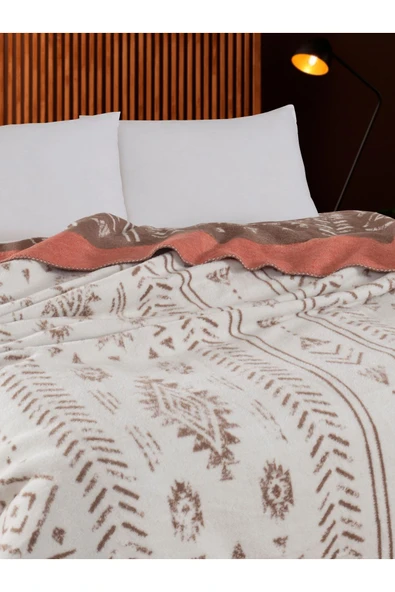 Vicuna Home Bohemian Pamuklu Çift Kişilik Battaniye - 3