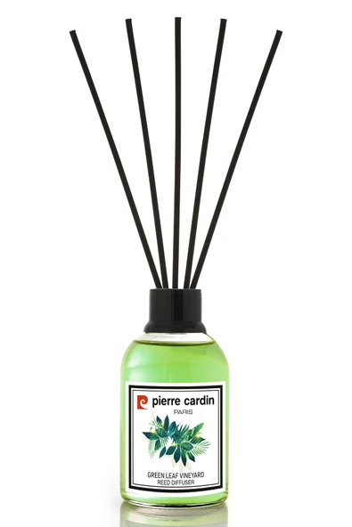 Pierre Cardin Reed Diffuser 110 ml -  Green Leaf Vineyard – Yeşil Yaprak Bağları Oda Kokusu