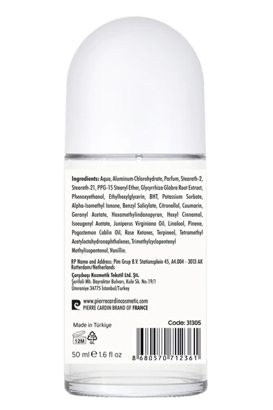 Pierre Cardin Roll-on Kadın Deodorant Ter Kokusu Önleyici Leke Bırakmayan 48 Saat Anti-perspirant Koruma – Whitening Beyazlatıcı 50 ml - 4