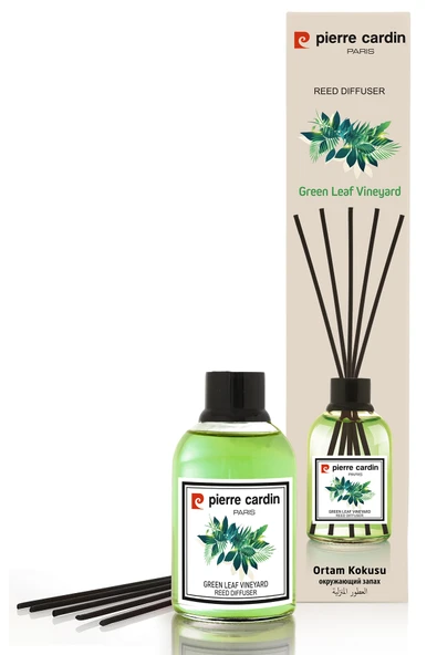 Pierre Cardin Reed Diffuser 110 ml -  Green Leaf Vineyard – Yeşil Yaprak Bağları Oda Kokusu - 3