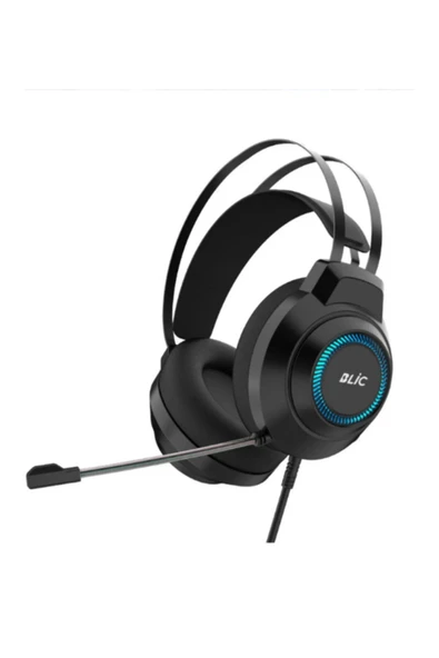 Hietech Gaming Oyuncu Mikrofonlu Kulaklık 3,5 mm Uyumlu Led Işıklı Kulaklık BGH1