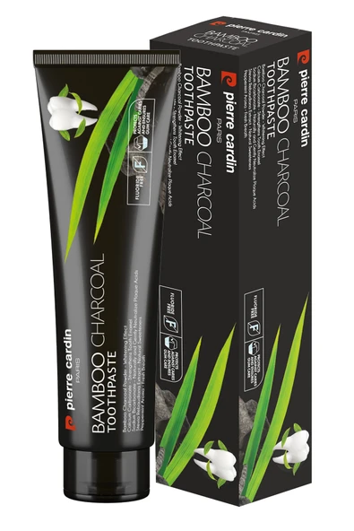 Pierre Cardin Bambu Kömürlü Diş Macunu – Doğal Beyazlatıcı & Ferah Nefes – 75 ml- Natural Whitening Toothpaste – Bamboo Charcoal Power - 2
