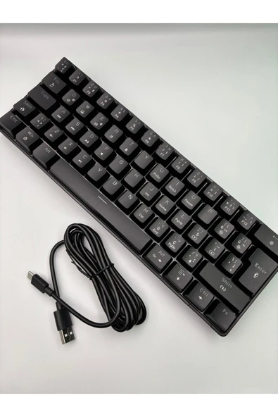 Epomaker Rgb T60 Mekanik Klavye Siyah Renk Kırmızı Switch Uyumlu - 3