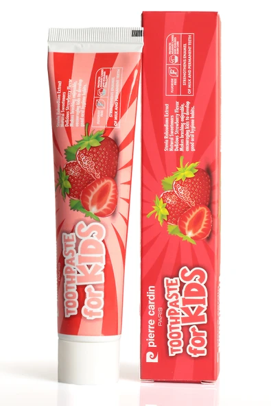 Pierre Cardin Çürüklere Karşı Koruyan Florürsüz Çocuk Diş Macunu – Çilek Aromalı 75 ml