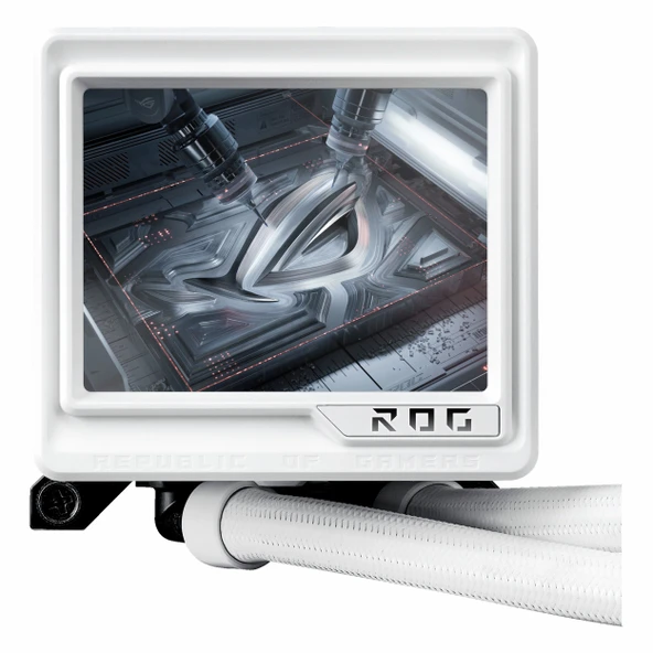 Asus ROG Ryujin III 360 ARGB Extreme White Edition 360mm AM5/1851P Beyaz İşlemci Sıvı Soğutucu - Resim 5