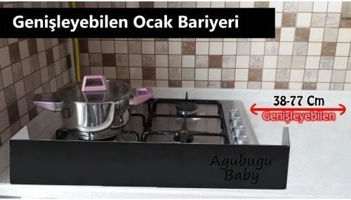 Agubu Genişleyebilen Ocak Bariyeri - Siyah Çok Renkli - 2