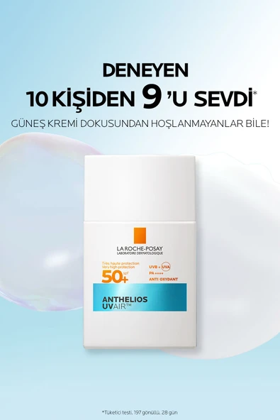 La Roche Posay Anthelios Uvair SPF50+ Hava Kadar Hafif Tüm Ciltler İçin Yüz Güneş Kremi 40ML - 3