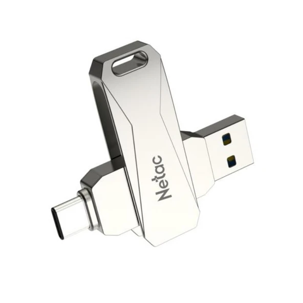 Netac 128GB Type-C + USB 3.0 Flash Bellek - NT03U782C-128G-30PN