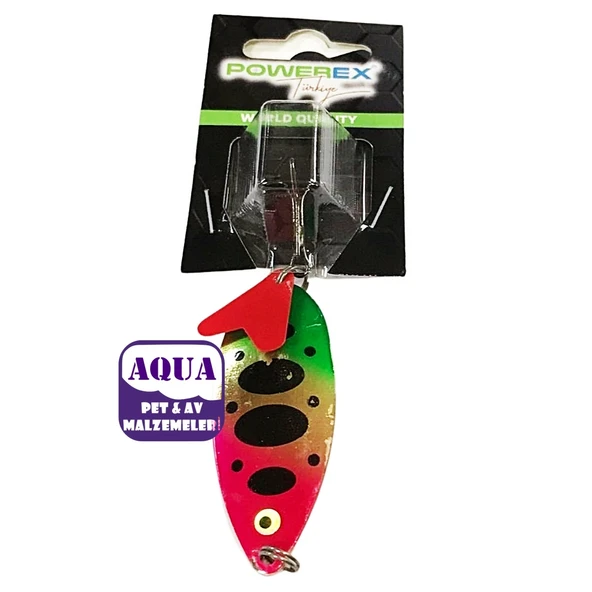 Turna Kaşığı 26 gram 6,5 cm Powerex Mause 26 gr. 6,5 cm. Metal Kaşık Sahte Yem Model : 5544