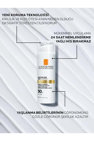 La Roche Posay Anthelios Age Correct SPF50+ Uv Kaynaklı Leke ve Kırışıklık Karşıtı-50ml - 2