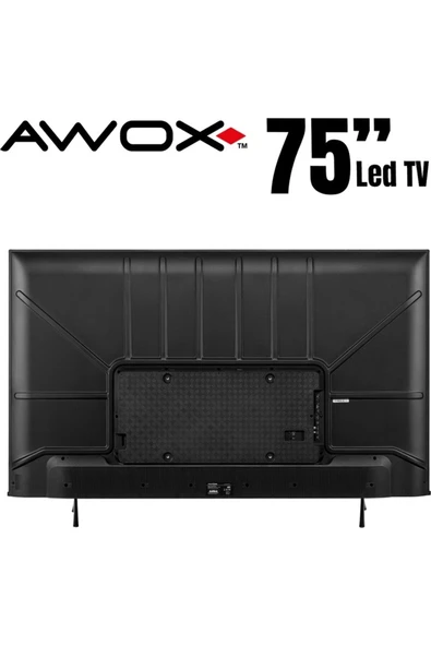AWOX B227500 75" 189 Ekran Uydu Alıcılı 4K Ultra HD Smart LED TV - 5