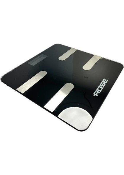 Rose RB-201 Akıllı Yağ Ölçer Dijital Tartı - Siyah - Resim 2