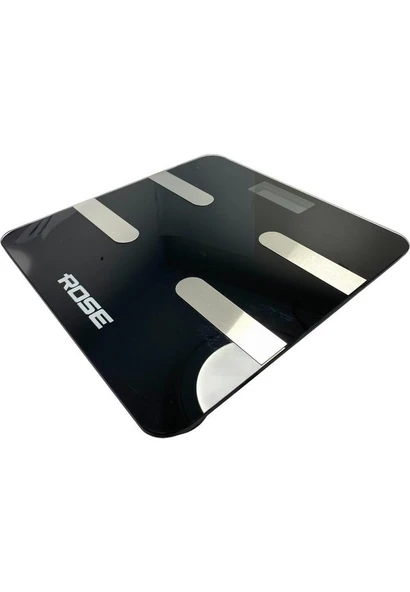 Rose RB-201 Akıllı Yağ Ölçer Dijital Tartı - Siyah - Resim 3