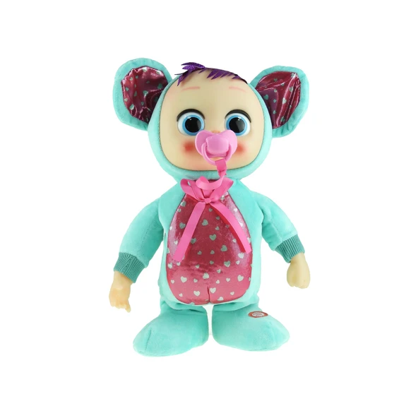 Oyuncak Bebek Sevimli Koca Göz Tavşan Bebek Sesli Hareketli 30 Cm - 1