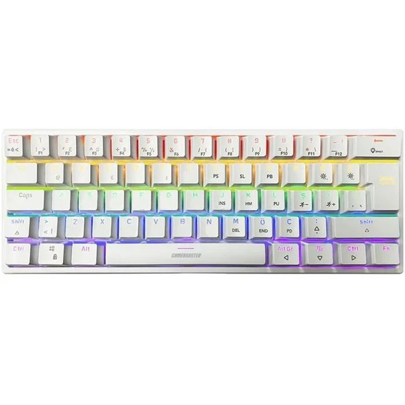 GameBooster G11 GHOST Rainbow Aydınlatmalı Beyaz Mekanik Gaming Klavye GB-G11 ürün görseli 1