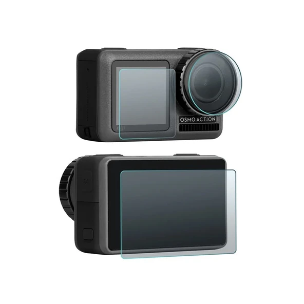 DJI Osmo Action 5 Pro Uyumlu Şeffaf Ekran koruyucu Nano Jelatin - Resim 2