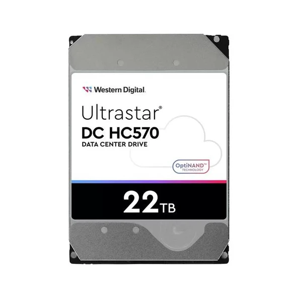 Western Digital Ultrastar DC HC570 WUH722222ALE6L4 7200 RPM 22 TB Harddisk 0F48155