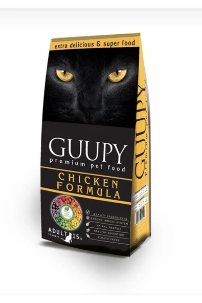 GUUPY Guppy Tavuklu Kedi Maması 1 Kg