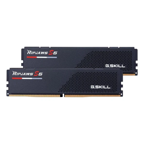 GSKILL F5-6000J3636F32GX2-RS5K Ripjaws S5 Siyah DDR5-6000Mhz CL36 64GB (2X32GB) DUAL (36-36-36-96) 1.35V ürün görseli 1