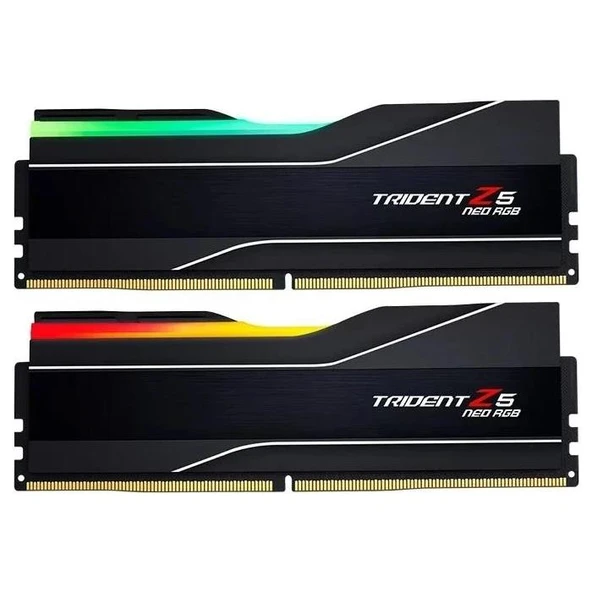 GSKILL F5-6000J3636F32GX2-TZ5RK Trident Z5 RGB Siyah DDR5-6000Mhz CL36 64GB (2X32GB) DUAL (36-36-36-96) 1.35V ürün görseli 1