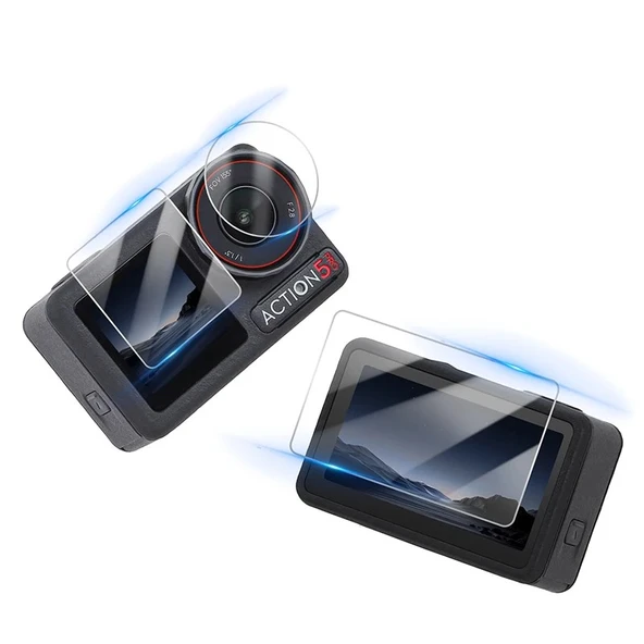 DJI Osmo Action 5 Pro Uyumlu Şeffaf Ekran koruyucu Nano Jelatin - Resim 5