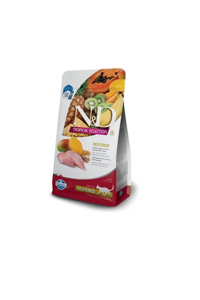 Farmina N&D Tropical Selection Tavuklu ve Tropikal Meyveli Kısırlaştırılmış Yetişkin Kedi Kuru Maması 10 kg