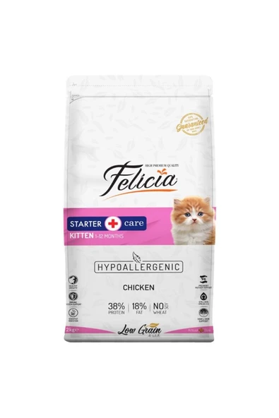 felica Felicia Tavuklu Düşük Tahıllı Yavru Kedi Maması 2 Kg