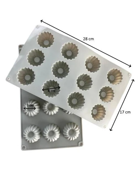Pastaland Silikon Kek Kalıbı Yuvarlak Tırtıklı - Resim 2